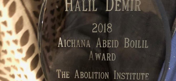 Halil Demir received the Aichana Abeid Boilil award