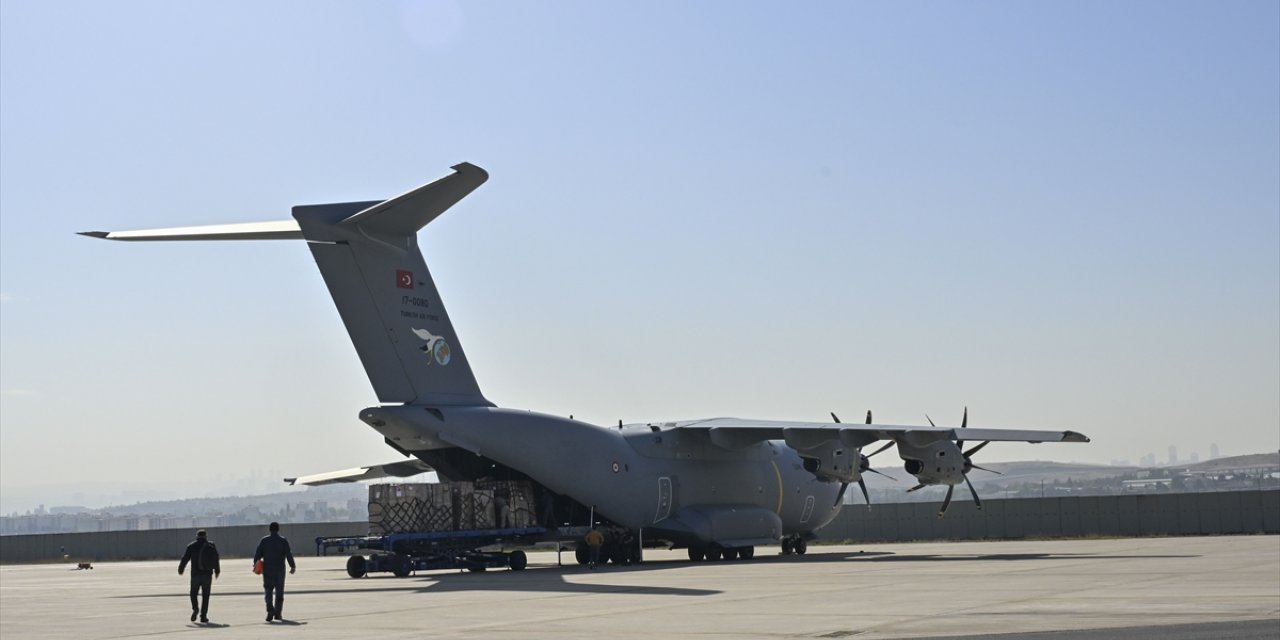 UPDATE 2 - Türkiye sends more aid supplies to Gaza via 2 military aircraft