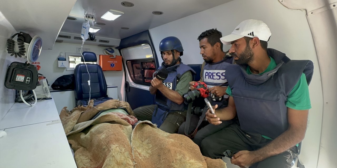 Journalists injured in Israeli attack on refugee camp in central Gaza Strip