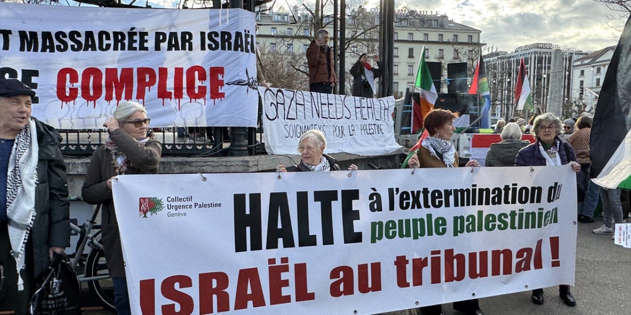 PLS EDIT UPDATE - Over 1,000 march in Geneva to demand end to genocide in Gaza