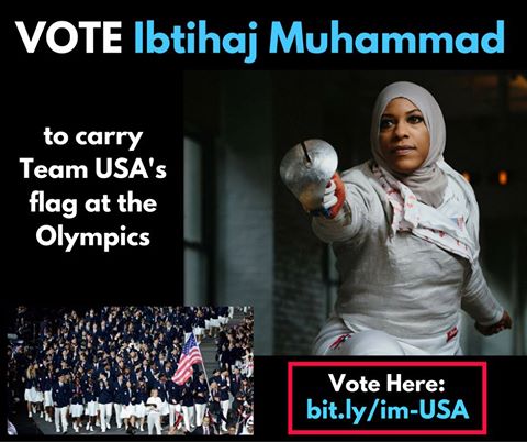 Vote for Ibtihaj Muhammad for Team USA