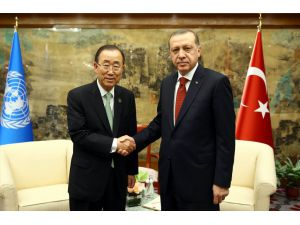 Erdogan, UN chief discuss Syria ahead of G20 in China