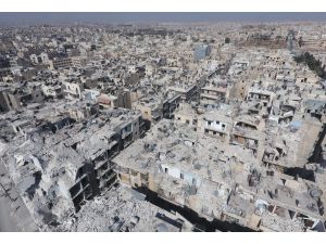 Drone footage shows devastation of Syria's Aleppo