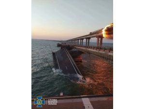 UPDATE 3 - 'Truck bombing' caused fire on strategic bridge linking Crimea to Russia