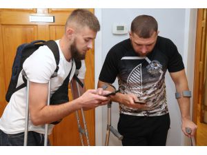 Soldier who lost leg due to Russian mine wants to return to fighting after treatment