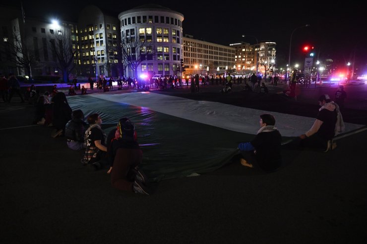 Pro-Palestine activists block key roadway as Biden prepares for State of the Union