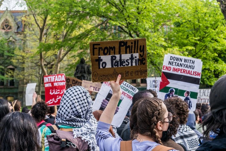 Pro-Palestinian activists begin encampment at University of Pennsylvania