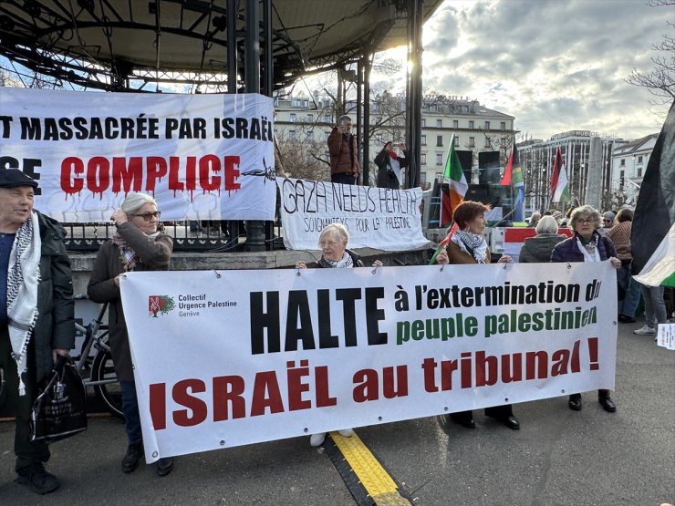 PLS EDIT UPDATE - Over 1,000 march in Geneva to demand end to genocide in Gaza