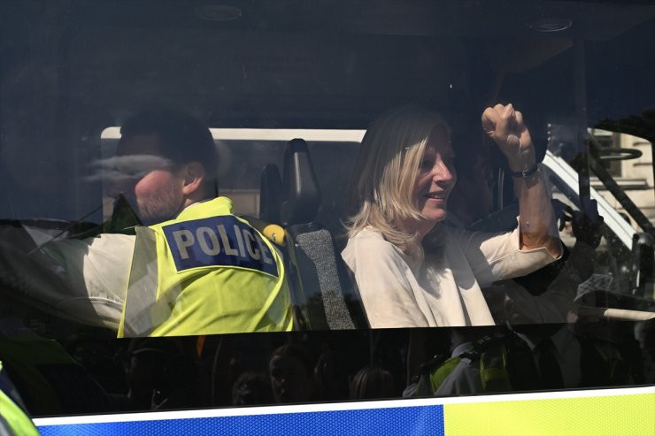 UPDATE 2 - 200 protesters arrested in London as hundreds stage rally in support of Palestine Action